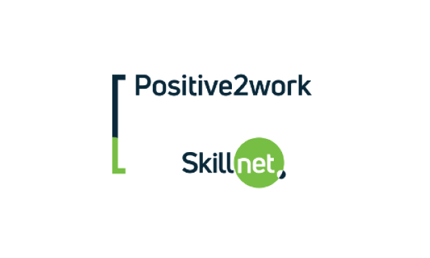 Positive2work Skillnet - Logo Button