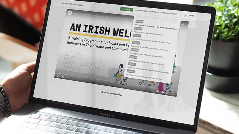 An Irish Welcome Background Image Pop-Up